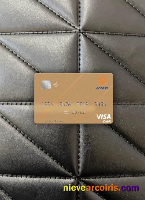 Gambia Access Bank visa debit card photolook